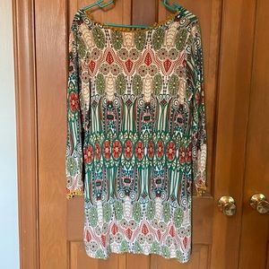 NWOT gorgeous silky soft dress with tassel